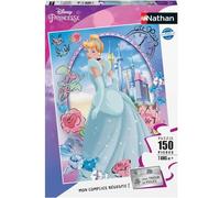 Nathan - Puzle Infantil, 150 Piezas, Wonderella, Disney, niñas o niños a Partir de 7 años, Rompecabezas, cartón Grueso y Resistente, Cenicienta, 86221