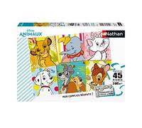 Nathan - Puzle Infantil - 45 Piezas - Mis Animales Favoritos de Disney - Niña o niño a Partir de 5 años - Puzle Cartón Grueso y Duradero - Animales - 86178