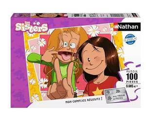 Nathan - Puzle Infantil, Rompecabezas de 100 Piezas, Ma Sisterd'Amour/Les Sisters, niña o niño a Partir de 6 años, Rompecabezas, cartón Grueso y Duradero, Les Sisters, 12004253