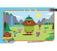 Nathan- Puzle Marco de 15 Piezas montaña/Hé, Oua Hey Dugee Puzzle Infantil, Color Azul, Blanco, marrón (Ravensburger 4005556861415)