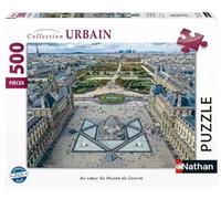 Nathan - Puzle para Adultos - Puzle de 500 Piezas - En el corazón del Museo del Louvre - Adultos y niños a Partir de 12 años - Puzle Colección Urbana - 12001692