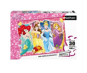 Nathan- Puzzle 30 pièces Amies Disney Princesses Puzle Infantil, Color (Ravensburger 4005556863822)