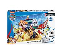 Nathan- Puzzle de 100 Piezas-Las Aventuras de la Patrulla Canina Paw Patrol Core Niño (Ravensburger 4005556861507)