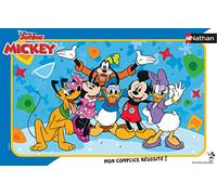 Nathan- Puzzle Marco de 15 Piezas-Amigos Disney Mickey Mouse Niño (Ravensburger 4005556861460)