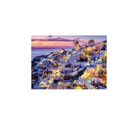 Puzzle 1500 pieces Coucher de soleil sur Santorin, Adultes et enfants des 14 ans, Collection Évasion, 12001532, Nathan