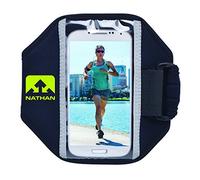 Nathan Super 5K Brazalete Universal, Gris (Black/Sulfur Spring), Única