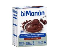 Bimanán BeSlim Natillas De Chocolate 50g 6 Sobres Chocolate