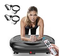 Natini Dispositivo de fitness con placa de vibración para entrenamiento de cuerpo completo, plataforma de vibración y drenaje linfático para pérdida de peso, escuela deportiva en casa, barra de