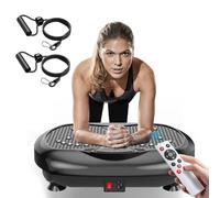 Natini Dispositivo de fitness con placa de vibración para entrenamiento de cuerpo completo, plataforma de vibración y drenaje linfático para pérdida de peso, escuela deportiva en casa, barra de