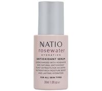 Natio Rosewater Hydration Antioxidant Serum 30ml - Sérum antiedad - Sérum hidratante - Asociado para el cuidado facial con manteca de karité