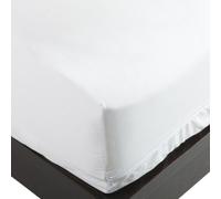 National Allergy Protector de colchón Premium 100% algodón con Cremallera, tamaño King, 9 Pulgadas de Profundidad, Color Blanco, Funda hipoalergénica Transpirable de 300 Hilos, Revestimiento avanzado