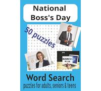 National Boss's Day Word Search Book: Word Searches with Easy to Read Print about National Boss's Day, Leadership and More | 6x9 inches, 110 pages | ... for Vacation, Holidays and Free Time