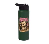 National Coffee Day Moon Barista Cosmic Brew Stainless Steel Insulated Water Bottle