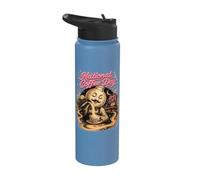 National Coffee Day Moon Barista Cosmic Brew Stainless Steel Insulated Water Bottle