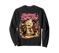 National Coffee Day Moon Barista Cosmic Brew Sudadera