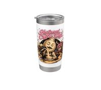 National Coffee Day Moon Barista Cosmic Brew Vaso térmico de acero inoxidable de doble pared