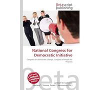 National Congress for Democratic Initiative: Congress for Democratic Change, Congress of People for Progress