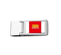National Day Strong Nation - Cartera de bolsillo con clip para dinero de acero inoxidable