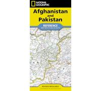 National Geographic Afghanistan & Pakistan Map: [folded with flags and facts]