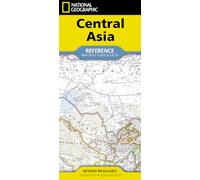 National Geographic Central Asia [Kazakhstan, Kyrgyzstan, Tajikistan, Turkmenistan, Uzbekistan] Map (Folded with Flags and Facts)