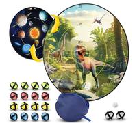 National Geographic Diana de Dardos para Niños - Juego de Dardos de Pelota de 71 cm Reversible con Bolas Adhesivas en 4 Colores