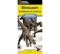 National Geographic Dinosaurs of Gondwana & Laurasia Map (Folded from the Archives)
