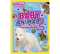 National Geographic Kids – Libro de actividades con pegatinas de animales bebés – 1.000+ pegatinas