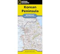 National Geographic Korean Peninsula Map: (folded with flags and facts)