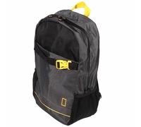 NATIONAL GEOGRAPHIC Mochila ligera de viaje para senderismo | impermeable, cinturón ajustable, acolchado | 18 l | Eco-Friendly | negro y amarillo