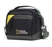 National Geographic Mochila para Cámaras Compactas, de Acción, 360, o Accesorios Pequeños, Lazo de Cinturón Integrado, Correa Desmontable, Ultraligero, NG E1 2350, Negro [Exclusivo Amazon]