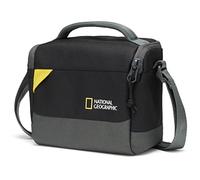 National Geographic Mochila Pequeña, Bolsa de Cámara para DSLR y Mirrorless con Lente, y Accesorios, Baterías, Cables, Correa Ajustable, Ultraligera, NG E1 2360, Negra, S [Exclusivo Amazon]