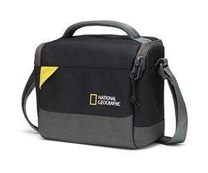 National Geographic Mochila Pequeña, Bolsa de Cámara para DSLR y Mirrorless con Lente, y Accesorios, Baterías, Cables, Correa Ajustable, Ultraligera, NG E1 2360, Negra, S [Exclusivo Amazon]