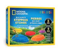 NATIONAL GEOGRAPHIC Piedras de Equilibrio para Niños - 6 Piedras Duraderas Antideslizantes para Desarrollar Habilidades Motoras y Equilibrio