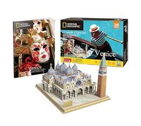 National Geographic - Plaza San Marcos | Puzzles 3D | Maquetas para Construir Adultos Y Niños | Puzzle 3D Adultos | Puzzle 3D Niños | 107 Piezas
