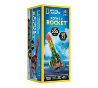 National Geographic Power Rocket para Niños y Niñas - Cohete Motorizado con Base de Lanzamiento, Alcanza hasta 60 Metros, Juguete Recargable con Aterrizaje Seguro, Juguete de Exterior para Niños