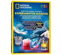 NATIONAL GEOGRAPHIC Science Magic Kit - Más de 100 experimentos científicos y trucos de magia para niños, set de química y kit de actividades CTIM, divertido juguete educativo para niños