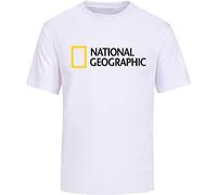 National Geographic Short Sleeve Men's T-Shirts Men's Unisex tee Shirt White