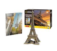 National Geographic - Torre Eiffel Paris | Puzzles 3D | Maquetas para Construir Adultos Y Niños | Puzzle 3D Adultos | Puzzle 3D Niños | 80 Piezas