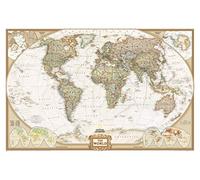 National Geographic World Executive - Mapa de pared (116,8 x 77,5 cm), diseño de arte