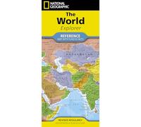 National Geographic World Explorer Map (Folded with Flags and Facts)