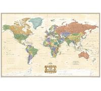 National Geographic World Wall Map - Explorer Executive - Laminated (Poster Size: 36 X 24 In) (National Geographic Reference Map)