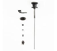 National Hardware N109-070 - Tirador de cable de pestillo de puerta, 40 pulgadas, negro
