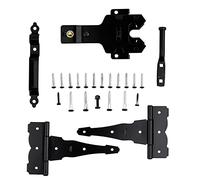 National Hardware N109-308 V8422 Deluxe-Kit Decorativo de Puerta con bisagra en T, Negro
