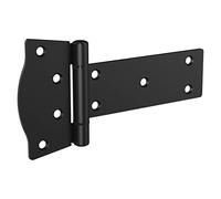 National Hardware N166-030 - Bisagra de puerta negra en T moderna de 6 pulgadas, 2 unidades