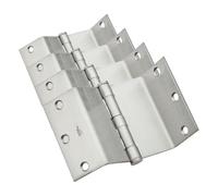 National Hardware N236-021 248 Bisagra Transparente oscilante, 3-1/2 Pulgadas, Cromo Satinado, 3-1/2" (Paquete de 4)