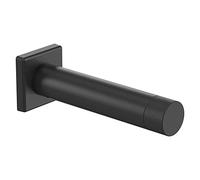 National Hardware N830-526 Reed Door Stop, 3", Matte Black with Matte Black Tip, 1 Count (Pack of 1)