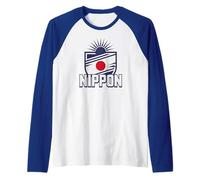 National Japan Pride Country Born Cheer Party Spirit Match Camiseta Manga Raglan