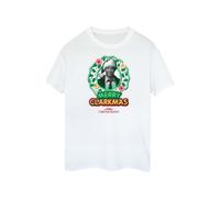 National Lampoon's Christmas Vacation - Camiseta Greyscale Clarkmas de Algodón