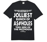 National Lampoon's Christmas Vacation Jolliest Bunch Text Comfort Colors Adult Heavyweight T-Shirt