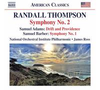 National Orc Inst/Ross - Thompson : Symphonie n° 2 - Adams : Drift and Providence - Barber : Symphonie n° 1, op. 9